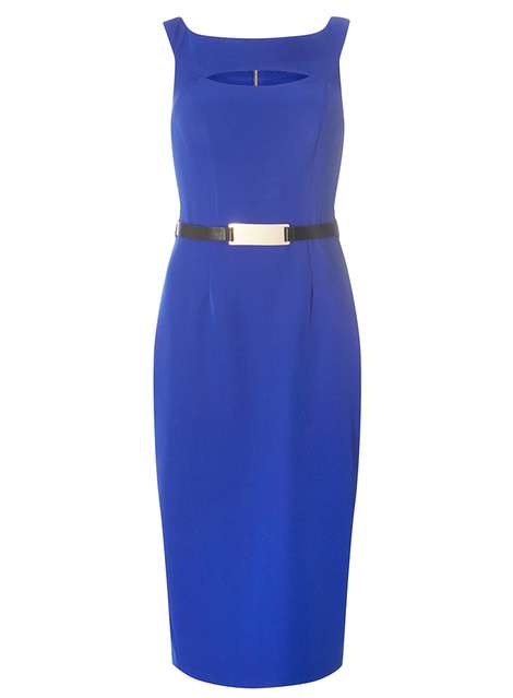 **Tall Belted Pencil Dress